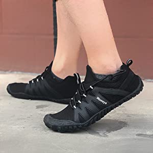 Weweya Barefoot Shoes Zapatos minimalistas para correr, entrenamiento  cruzado